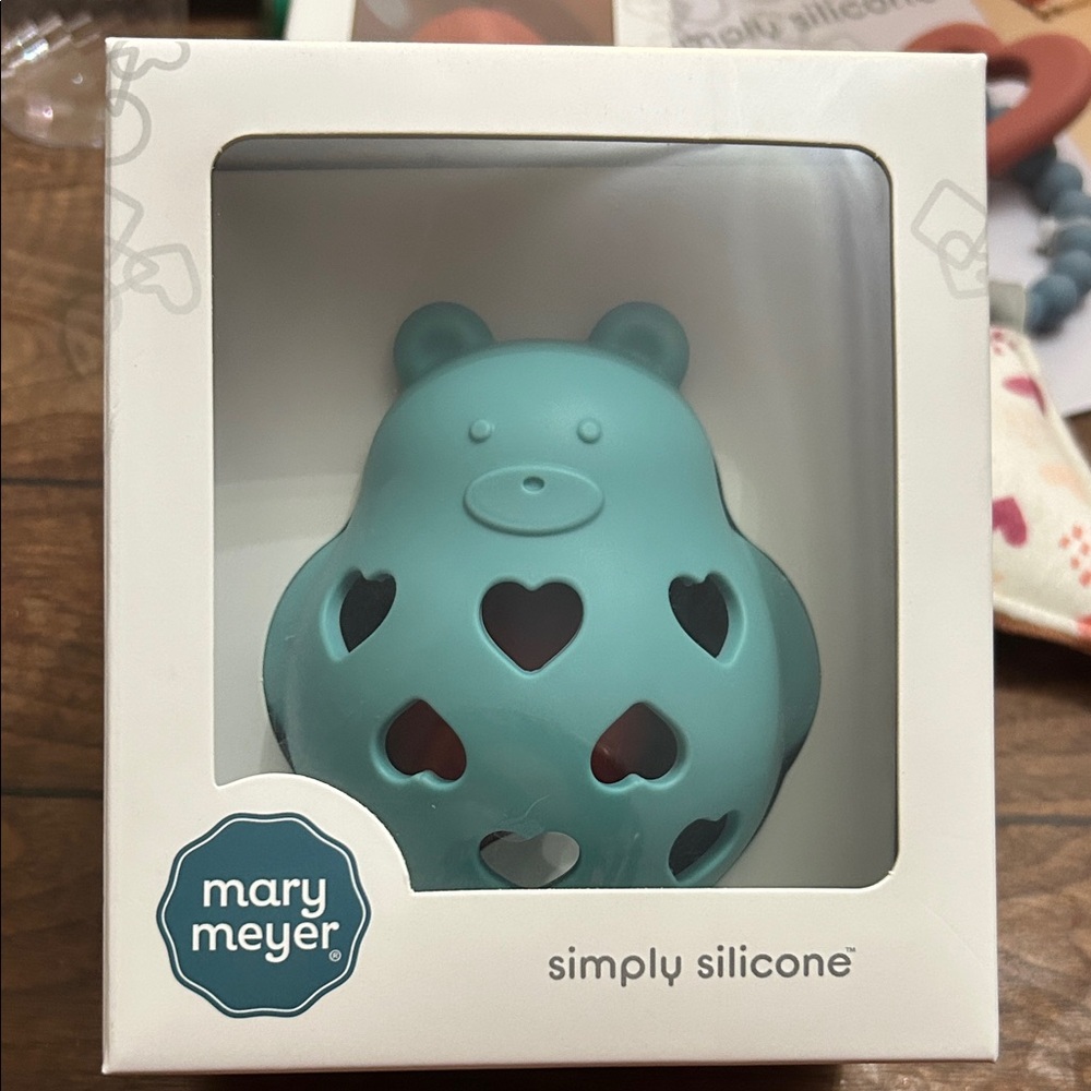 Mary Meyer Simply Silicone Teal Bear Teether